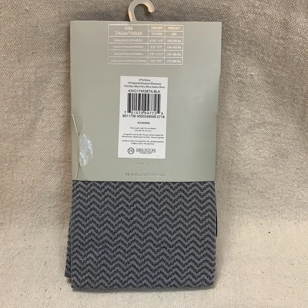 Vince Camuto striped chevron tights leggings NWT